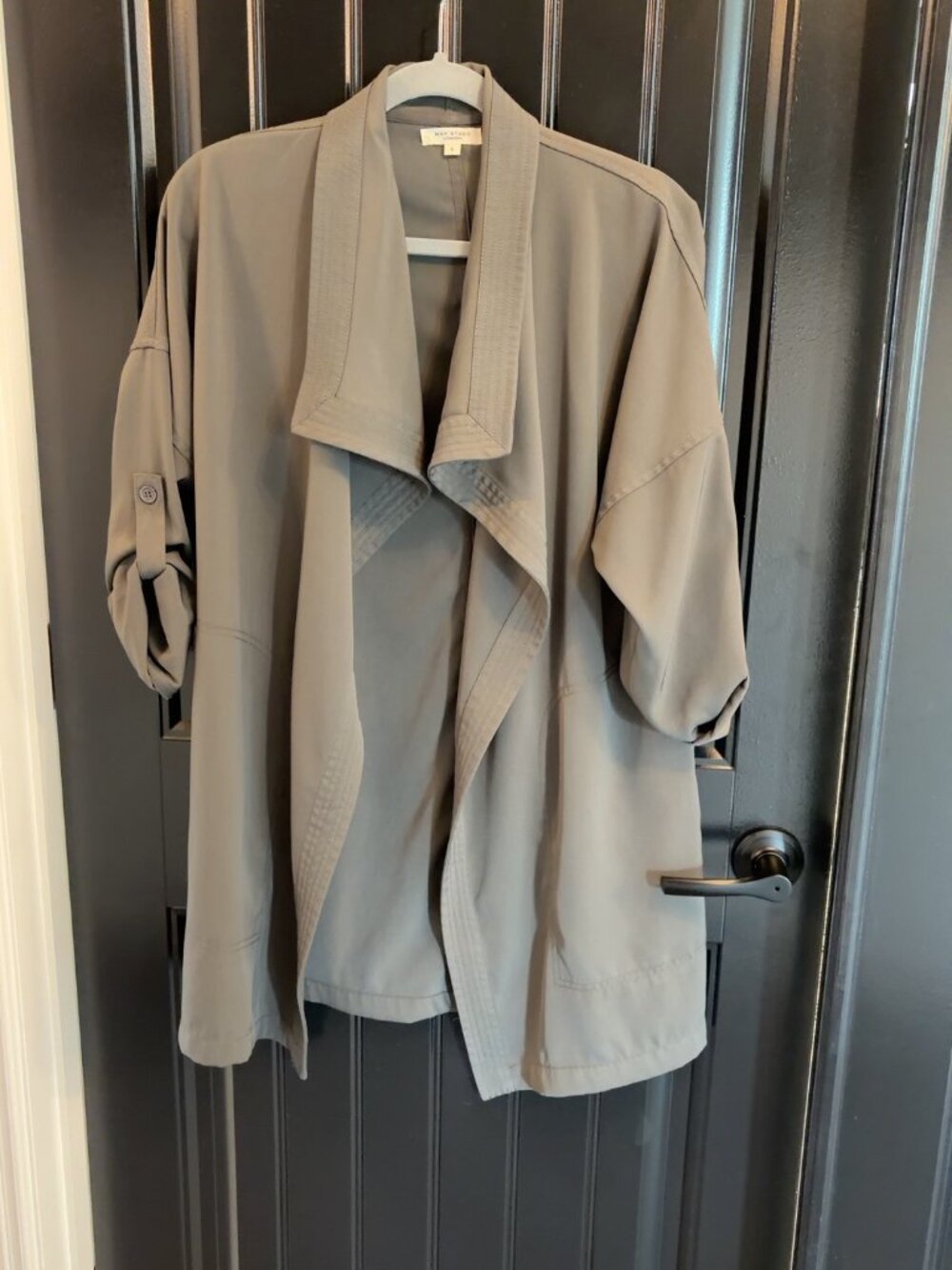 Max Studio London Draped Jacket — Size S NWOT